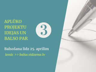 Aicinām līdz 25. aprīlim balsot par kultūras projektiem Vidzemē