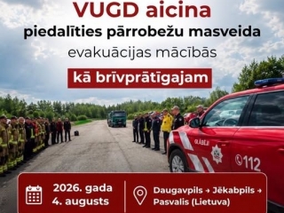 VUGD aicina iedzīvotājus pieteikties par brīvprātīgajiem pārrobežu masveida evakuācijas mācībās